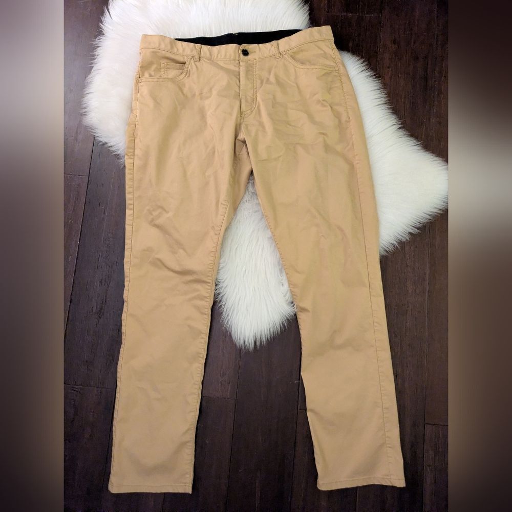 Nike Golf Dri Fit Victory Tour Performance Athletic Dark Gold Tan Pants M Medium
